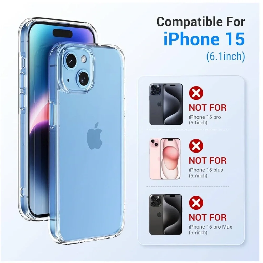 iPhone 15 -  5 in 1 transparent